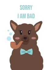 Funny postcard with alpaca. created by OlgaEfimova.Designer