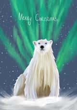Polar Bear Christmas Card created by Peach Paints