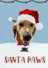 Santa Paws Golden Retriever created by Amber Jane