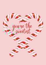 Candy cane christmas card created by IllustrationsByEll