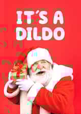 It's a dildo Christmas card created by Daft cards