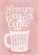 Funny Coffee Love Valentine or Anniversary Card created by Kit Cronk Studio