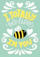 Encouragement Card Cute Bee created by Kit Cronk Studio