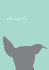 Sympathy Card - Dogs created by Ilka Dickens