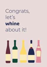 Congratulation wine funny card created by Printables Passions