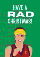 Emma Raducanu Christmas Card created by Highgrove Cards