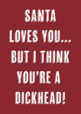 Funny Santa Christmas Card created by Canny Crafted