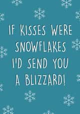 Kisses Christmas Card created by Canny Crafted