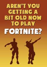 Fortnite Gaming Birthday Card created by Daft as Duck