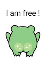 Postcard i'm free created by OlgaEfimova.Designer