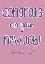 New job joke card created by Kavita