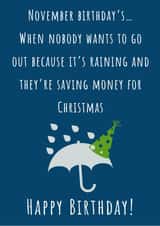 November Birthday created by Nikki Noo Cards