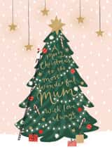 Most Wonderful Mum - Mum - Traditional - Christmas Tree - Merry Christmas Card created by Helen Mackay