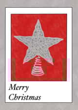 Christmas star card created by EM designs 