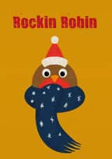 Rockin Robin Christmas Card created by Stripey Cats