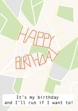 Strava Birthday Card created by Peach and Mimi