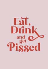 Funny pun typography Christmas card created by Ellen Jane LDN