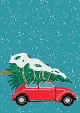 Christmas car card created by Stitch Me Up