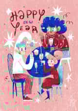 Happy New Year party. created by Nikita Van Den Bosch