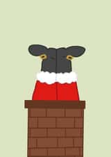 Santa in chimney card created by Stitch Me Up