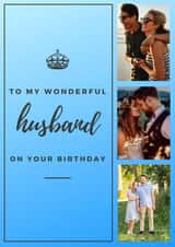 Personalised Birthday Photo Card created by Lovelier - husband birthday photo card