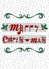 Merry Christmas music lover created by Paperela