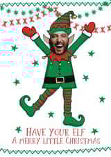 Personalised Christmas Photo Card created by Giddy Kipper - Merry Christmas 1000