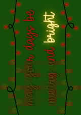 Merry and bright Christmas card created by LoveLivB