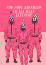 Next Funny Squid Game Birthday Card created by Jude Patla