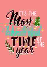 Feminine pastel Christmas card created by Season & Field