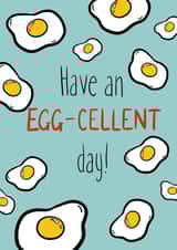 Egg eggcellent card created by Season & Field