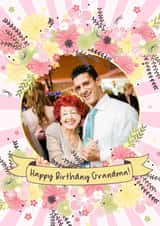 Personalised Birthday Photo Card created by Little Silverleaf - happy birthday grandma photocard