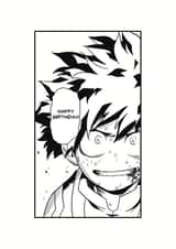 anime manga birthday card 1007 created by JessyMay