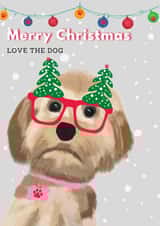 Merry Christmas love the dog created by Ellie & Co