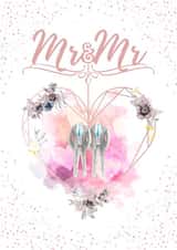 Gay Mr and Mr - Watercolour Wedding Card created by SIMO 08