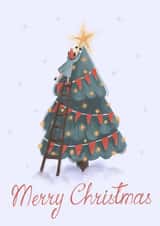 Merry Christmas card created by Olga Zolotykh