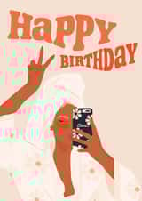 Cute Birthday Card - For Her - Pamper created by Anna Victoriart