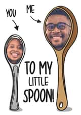 Personalised Valentines Day Photo Card created by TeePee Creations - Spoons