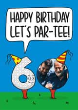 Personalised Birthday Photo Card created by TeePee Creations - 60th golf photo card