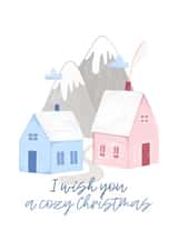 Cozy house winter Christmas Card created by mikhaleeevich