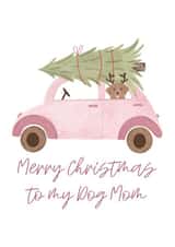 Dog with a Christmas tree  created by mikhaleeevich