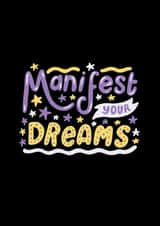 Manifest Your Dreams Good Luck Card created by @studio27eleven