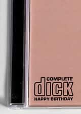 Complete Dick Compact Disc Logo 90s Birthday card created by Telephasic