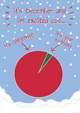 December Birthday Card - Happy Birthday created by @Laura Lonsdale Designs