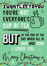 Nessa Smithy I love you Christmas card created by Logos By Abi