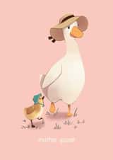Cute Mothers Day Card - Goose - Mother Goose created by Melissa Jan