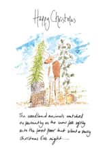 Snowy Woodland Christmas Eve Christmas Card created by Kate Bond