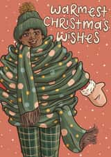Warmest Christmas wishes created by Tee Ansell Draws