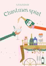 Christmas Spirit Alcohol Card created by Gemini Greetings