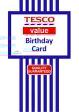 Tesco Value Birthday Card created by Pottsy Prints